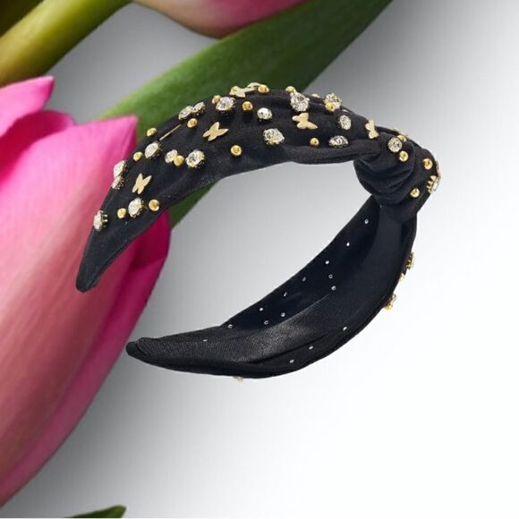 BUTTERFLY EMBELLISHED RHINESTONES HEADBAND HAIR ACCESSORY - Picture 4 of 4